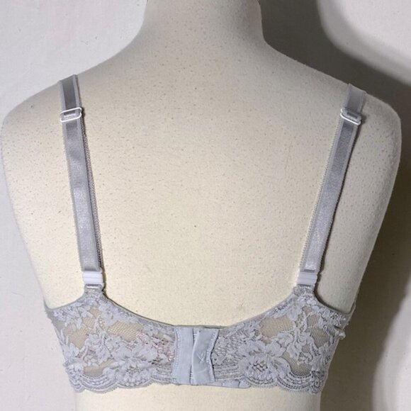 5/$25 Victoria’s Secret Light Grey Dream Angels Lined Demi Bra 34DDD/34F - Picture 5 of 13